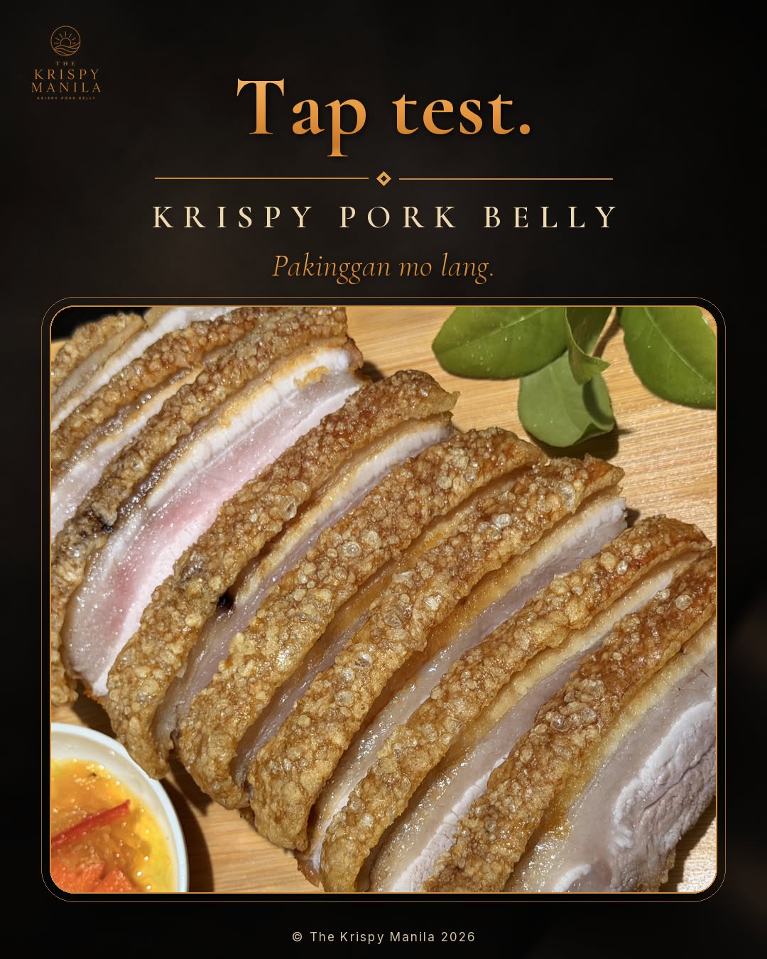 Sliced Krispy pork belly